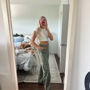 Abercrombie Green Cargo Pants